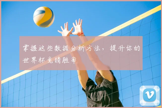 掌握这些数据分析方法,提升你的世界杯竞猜胜率